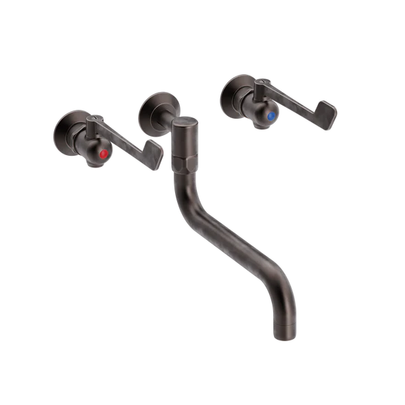 SP albue køkkenbatteri med S200 mm svingtud indbygning/mur