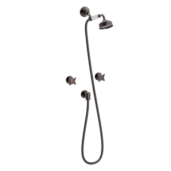 Krydsgreb indbygningsbatteri med håndbrusersæt