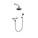 Christiansborg indbygningsbatteri m/hoved 220mm og håndbrus