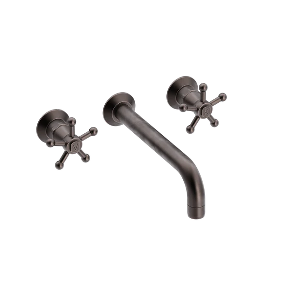 Christiansborg håndvaskbatteri med 200mm fast tud, indbygning/mur