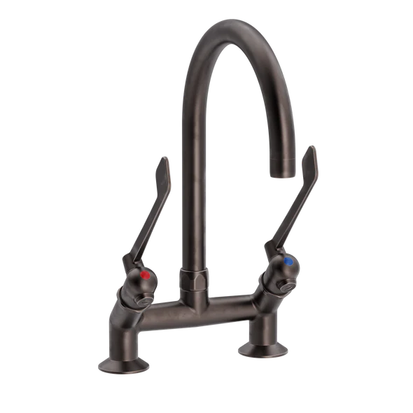 SP albue 2-huls køkkenbatteri 45gr med Ø200 mm svingtud