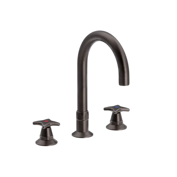 Krydsgreb 3-huls køkkenbatteri med Ø 200mm svingtud