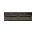 Brusehylde, med udskæring