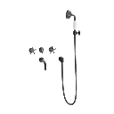 Christiansborg indbygningsbatteri med kartud og håndbrusersæt