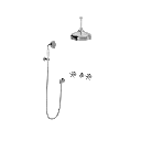 Christiansborg indbygningsbatteri med loft hovedbruser & håndbrusesæt