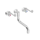 SP albue køkkenbatteri med S200 mm svingtud indbygning/mur