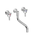 SP køkkenbatteri med S200 mm svingtud indbygning/mur