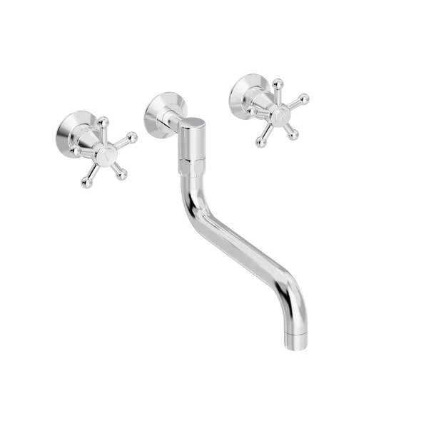 Christiansborg køkkenbatteri med S200 mm svingtud indbygning/mur