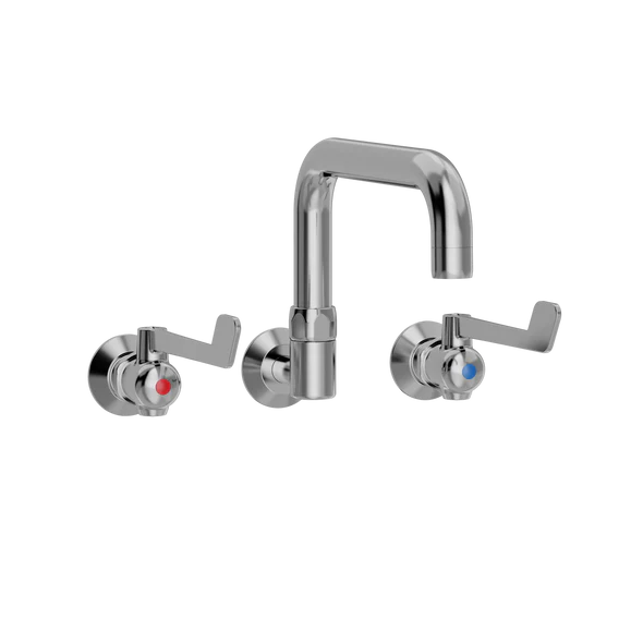 SP albue køkkenbatteri med L200 mm svingtud indbygning/mur