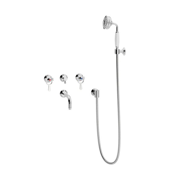 SP indbygningsbatteri med kartud og håndbrusersæt