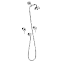 SP indbygningsbatteri med håndbrusersæt