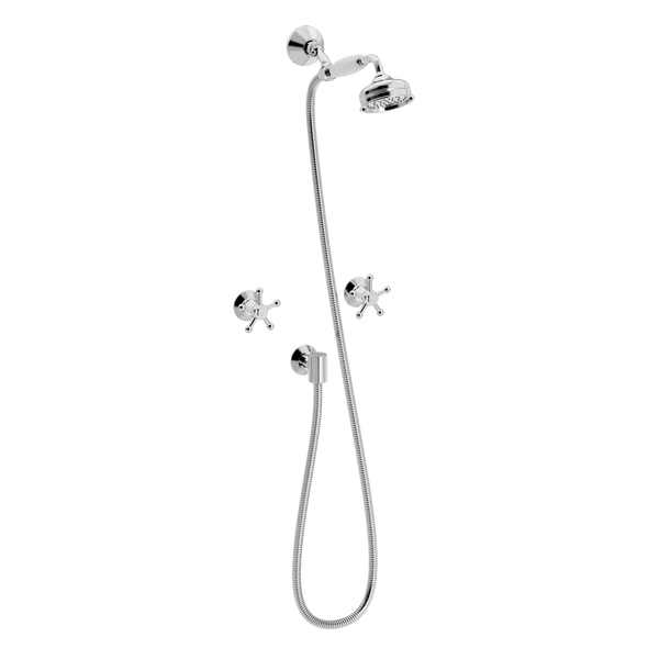 Christiansborg innbyggingsarmatur med hånddusjsett