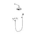 SP indbygningsbatteri med hoved- og håndbrusersæt