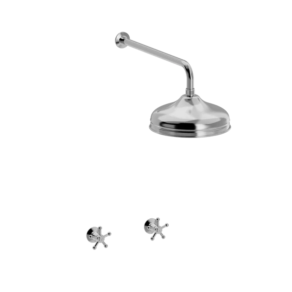 Christiansborg dusjarmatur for innbygging med 220 mm dusjhode