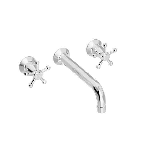 Christiansborg håndvaskbatteri med 200mm fast tud, indbygning/mur