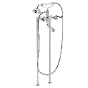 SP Albue kar- og brusebatteri på standere med gl. dags håndbrusersæt