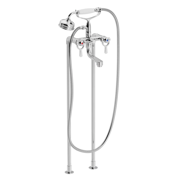 SP kar- og brusebatteri på standere med gl. dags håndbrusersæt