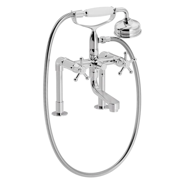 Christiansborg kar & brusebatteri på små standere & med håndbrusesæt