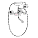 Krydsgreb kar- og brusebatteri med gl. dags håndbrusersæt