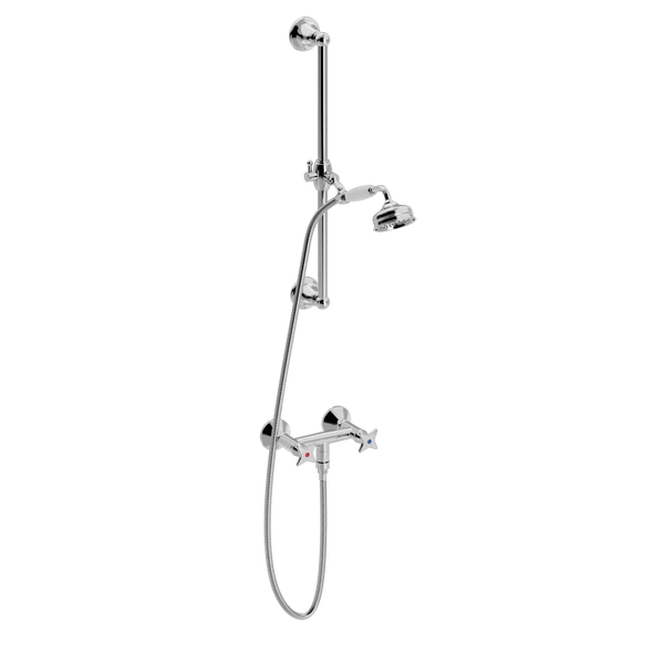 Krydsgreb brusebatteri med gl. dags håndbrusersæt