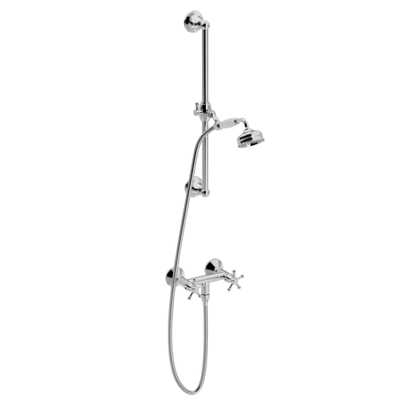 Christiansborg brusebatteri med gl. dags håndbrusersæt