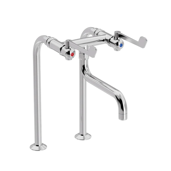 SP albue køkkenbatteri på standere med S200 mm svingtud