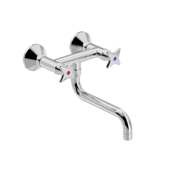 Krydsgreb vægbatteri med S200 mm svingtud