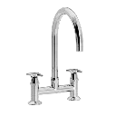 Krydsgreb 2-huls køkkenbatteri med Ø200 mm svingtud