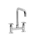 Krydsgreb 2-huls køkkenbatteri med U200 mm svingtud