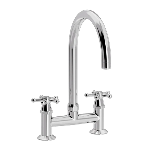 Christiansborg 2-huls Køkkenbatteri med svingtud Ø200 mm