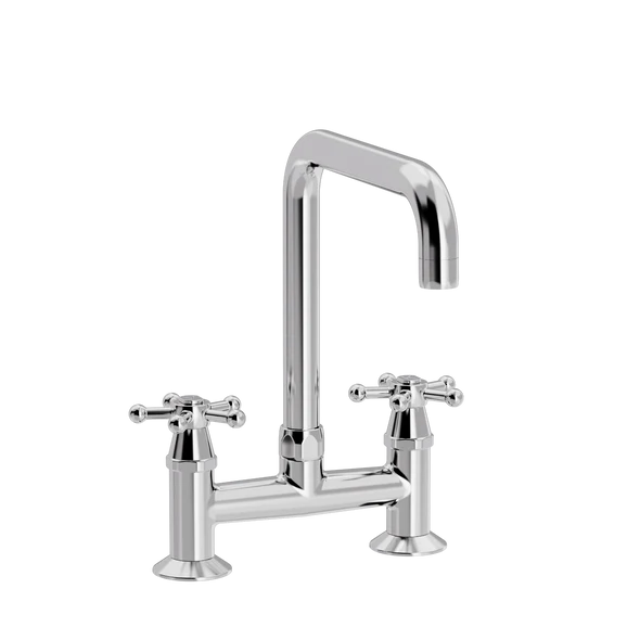 Christiansborg klassisk 2-hulls kjøkkenkran med U200 mm svingtut