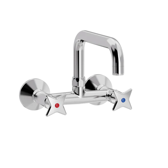 Krydsgreb vægbatteri med L200 mm svingtud