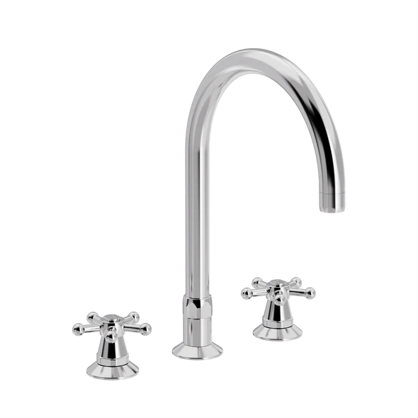 Christiansborg 3-hulls kjøkkenkran med Ø 200 mm svingtut