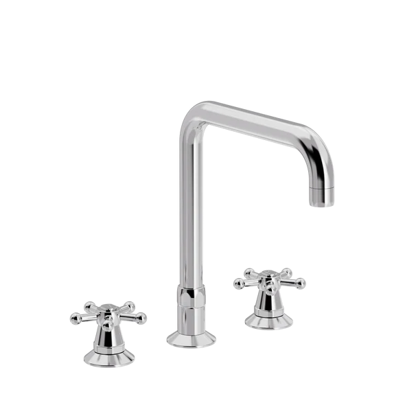 Christiansborg 3-huls køkkenbatteri med U 200mm svingtud