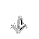 Christiansborg håndvaskbatteri med fast tud