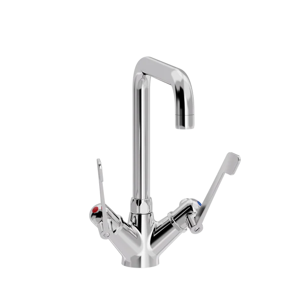 [TC16.008-U200.888] SP Albue kjøkkenkran for innbygging med S200 mm svingtut  (Bronsert messing)