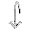 Krydsgreb køkkenbatteri med Ø 200 mm svingtud