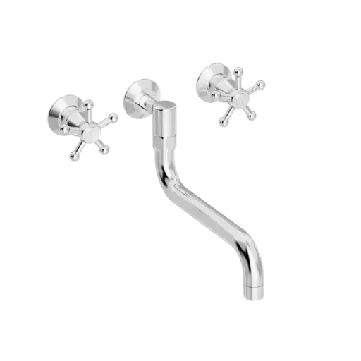 Christiansborg køkkenbatteri med S200 mm svingtud indbygning/mur