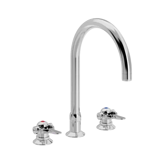 SP 3-huls køkkenbatteri med Ø 200mm svingtud