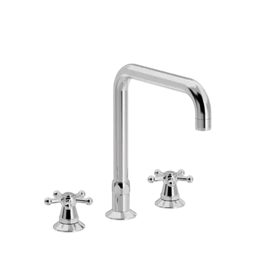 Christiansborg 3-huls køkkenbatteri med U 200mm svingtud