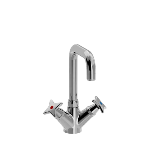 Krydsgreb 1-huls køkkenarmatur med svingtud U150mm